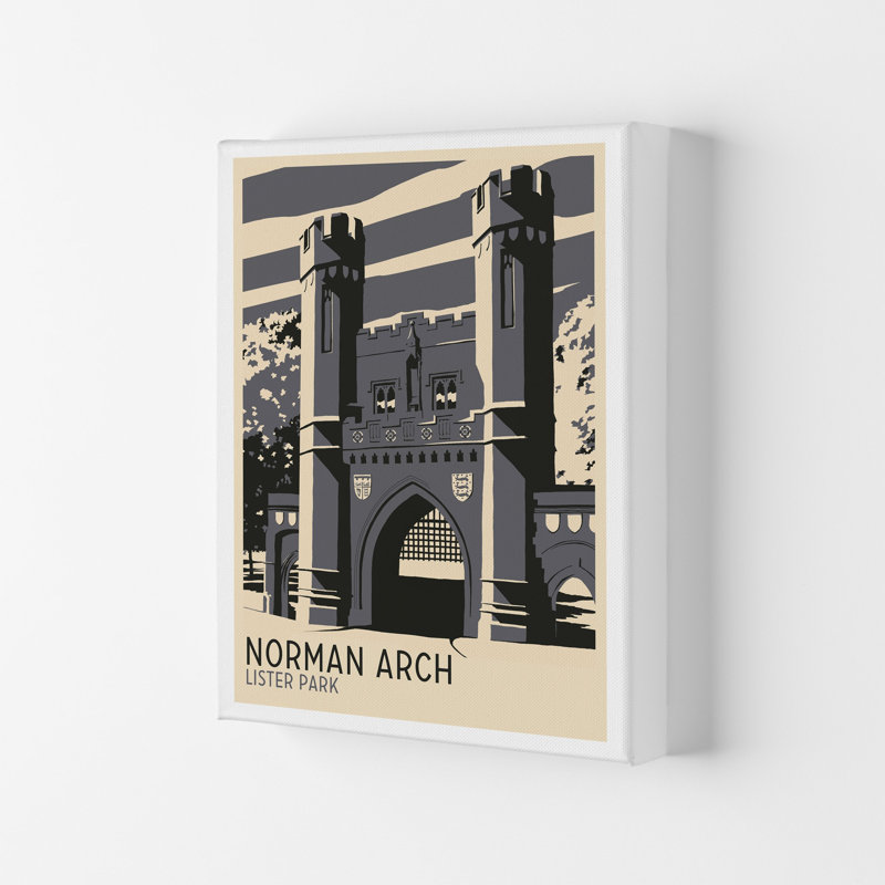 Norman Arch, Lister Park by Richard O'Neill - Print, Wrapped Canvas, 29.7cm H x 21cm W x 4cm D