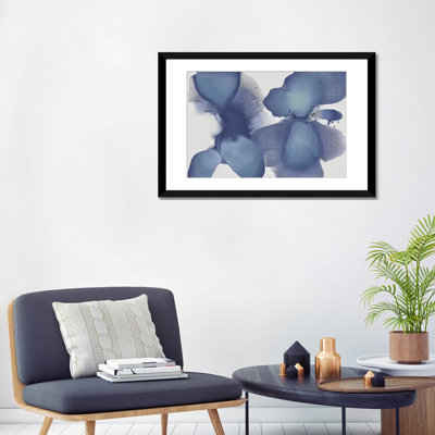 Animer Indigo II par Hannah Carlson - Giclée sur toile tendue avec châssis