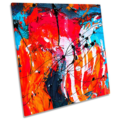 Paint Modern Grunge - Wrapped Canvas Painting