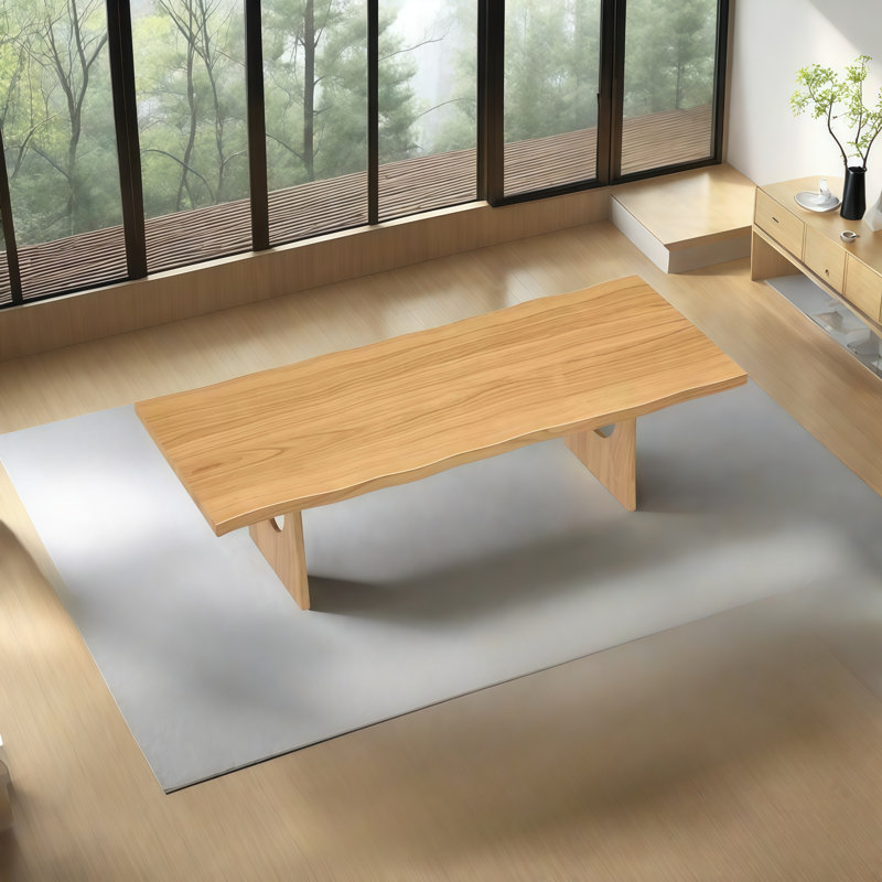 Rectangular Modern Solid Wood Dining Tables, 29.5"H x 63"L x 27.6"W