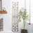 Wood Distressed Ornamental Panel Scroll Cream Wall Decor with Bronze Metal Wire Details