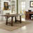 Isaac Transitional Medium Oak Wood Dining Table Seats 6