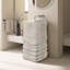 Lavabo de salle de bain sur pied 16 1/2 po à surface solide texturé et autoportant-122810417