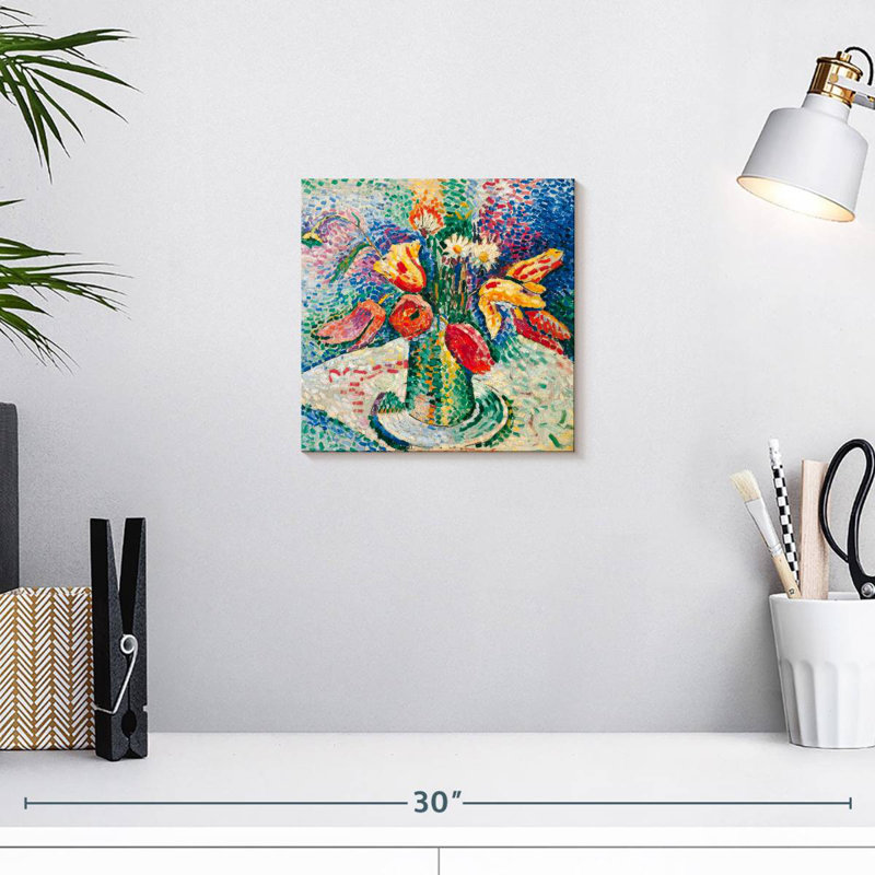 Harnek Parrot Tulips 1905, 10" H x 10" W