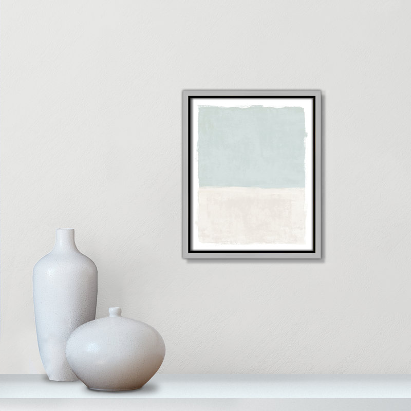 Ocean Tides I Print by Natalie Carpentieri, 9.5'' W x 11.5'' H, Silver Floater
