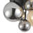 Bertina 5-Light Modern Globe Glass Shade Dimmable Semi Flush Mount Light