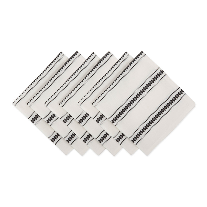Ophir Cotton Striped Square Napkin