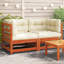 Repose-pieds de patio avec coussin Ophelia & Co.