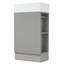Meuble-lavabo 18,6 po avec lavabo, meuble-lavabo avec tablette à deux niveaux, orienté vers la gauche ou vers la droite-616783819