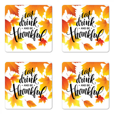 Square 4 Piece Coaster Set