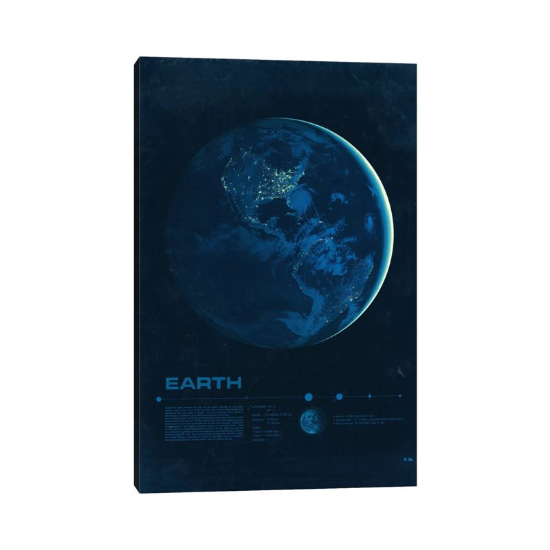 Earth - Wrapped Canvas Print, 101.6 cm H x 66.04 cm W