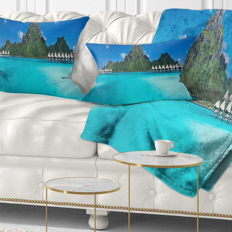 Coussin lombaire de plage seascape bora bora panorama