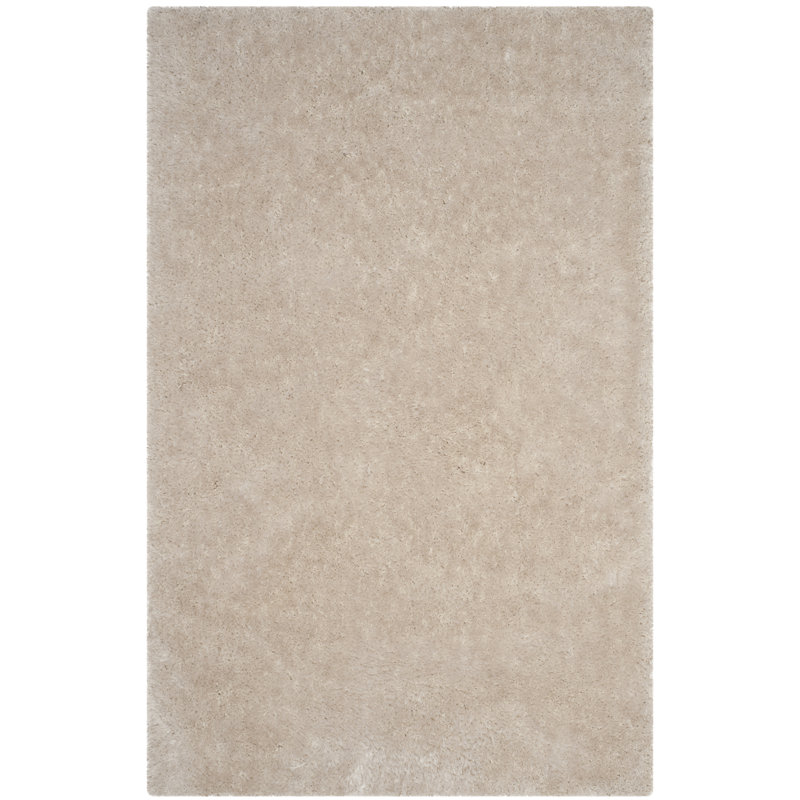 Jayne Shag Hand Tufted Performance Solid Color Rug, Rectangle 5' x 8'