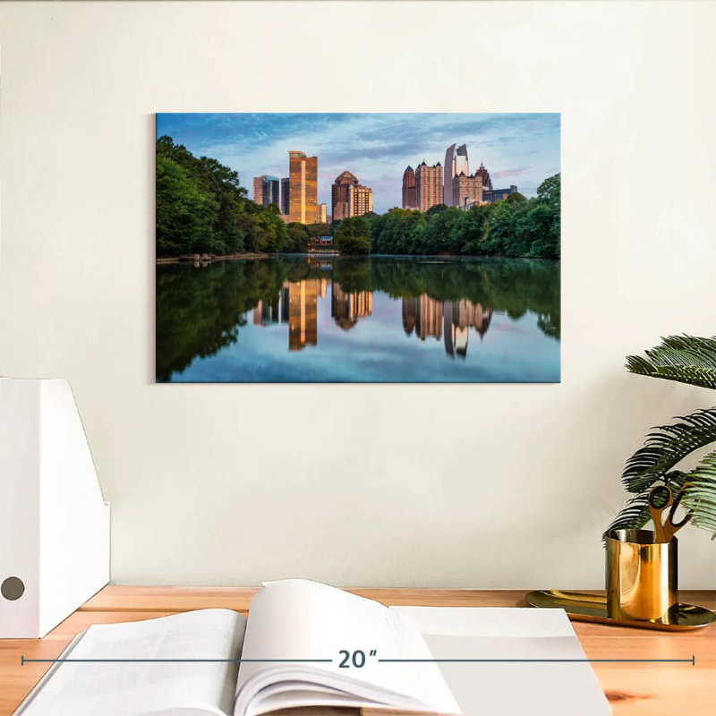 Rorry Atlanta Skyline Reflections, 8" H x 12" W