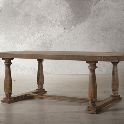 Weathered Finish Dining Table