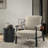 Boucle Accent Lounge Chair Plush Modern Armchair-1711629132