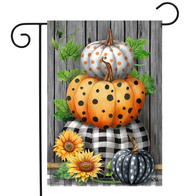 Drapeau de jardin à motif citrouille