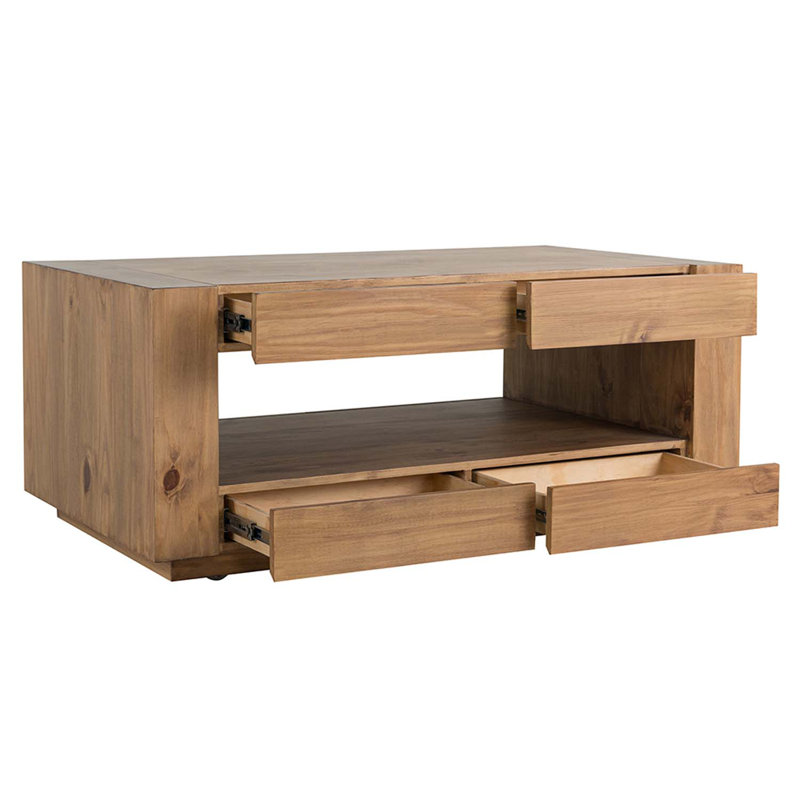 Harlan Rectangular Occasional Table , Brown Finish