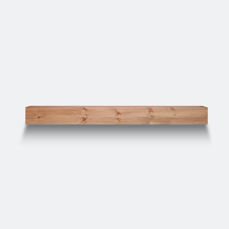 Croll Modern Fireplace Mantel, Aged Oak, 72"
