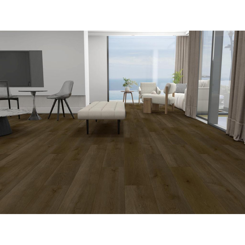 12 Mil Wear Layer Waterproof Click-Lock Luxury Vinyl Plank Flooring – 5mm with Attached Underlayment