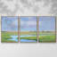 «Summer Marsh II», reproduction sur toile flottante 3 pièces-2104767062-2104767061