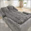 Chaise longue surdimensionnée pour l'intérieur, canapé-lit moderne en chenille à assise profonde avec coussins décoratifs et accoudoirs, canapé-lit pour le salon, chambre à coucher