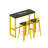 Katence 2 - Person Solid Wood Top Trestle Dining Set