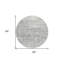 Tapis rond 8 po