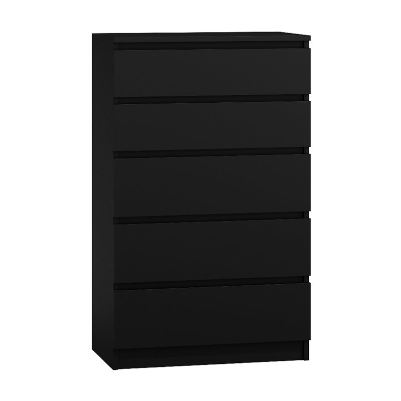 Helen 70cm W 5 - Drawer Chest of Drawers, Black