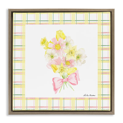 Spring Daffodils sur un cadre flottant écossais, design par Lee Ann Sanders