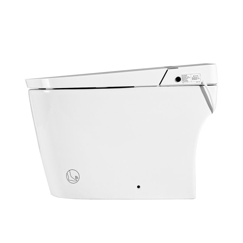 Smart Toilet Bidet With Night , Heated Seat, Self-Cleaning Nozzle, Foot Sensor, Remote Control, Led Display Nozzle &