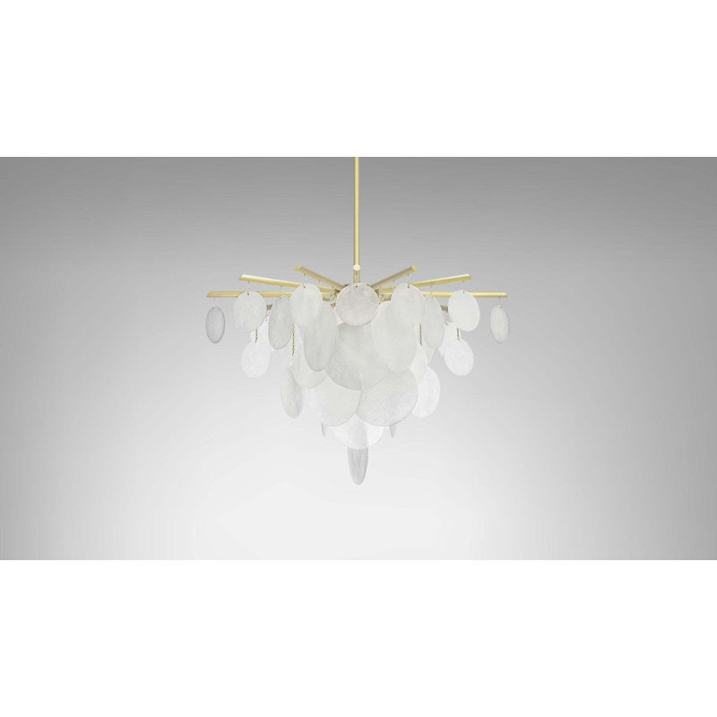 Nimbus 4 - Light Chandelier, Satin Brass