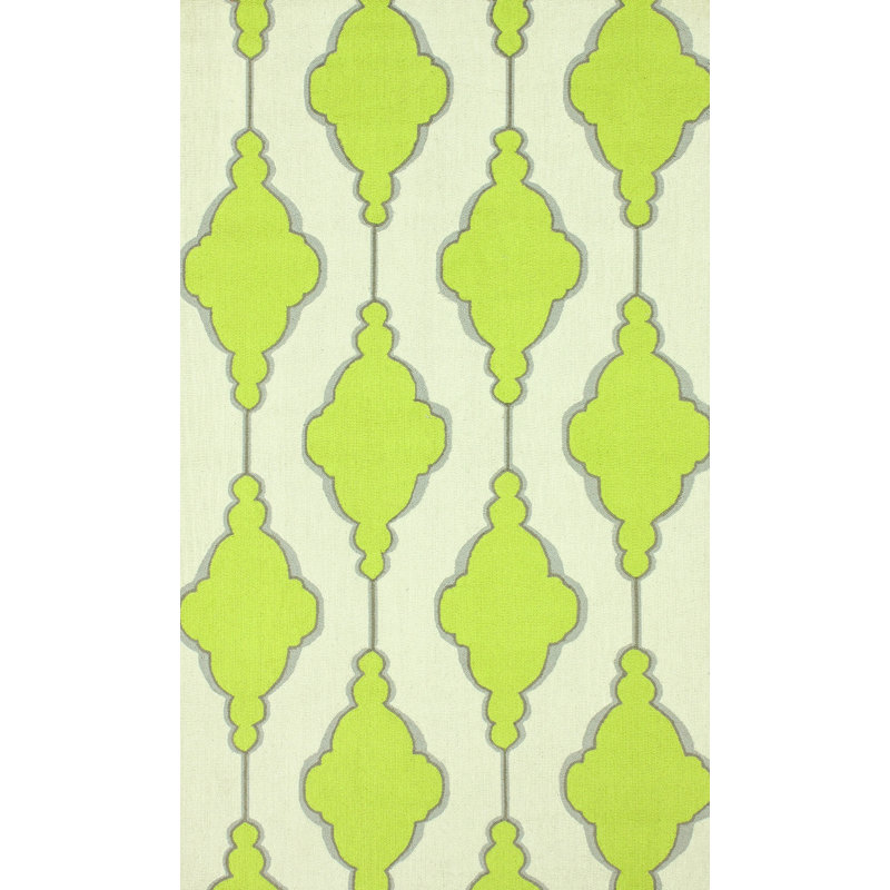 Tapis en laine crocheté à la main Reva, Rectangle 8 pi 6 po x 11 pi 6 po
