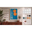Orange Chrysanthemum Poster Retro - Wrapped Canvas-1256921229-1256921243