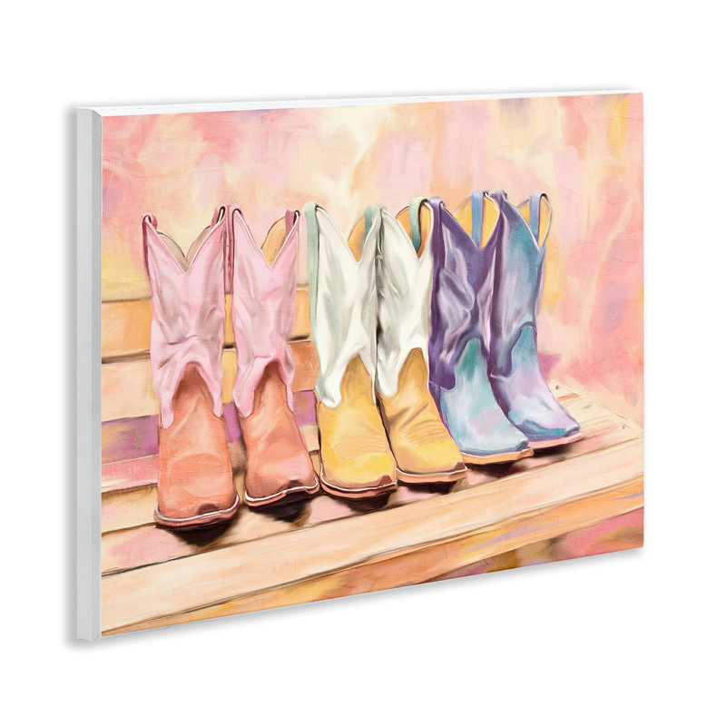 Trio de plaques peintes, conception de Kim Allen