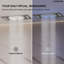 Thermostatic LED Rainfall Shower System, Ceiling Mounted Waterfall Showerhead with Handheld Spray-82331476