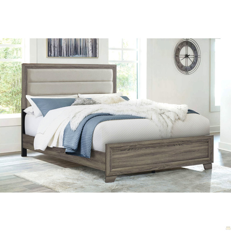 Grand lit tapissier Oak