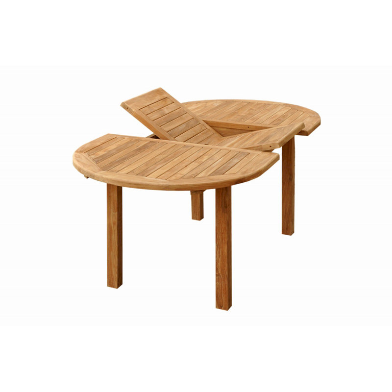 Bahama Outdoor Oval Teak Dining Table, 78" L 58" W