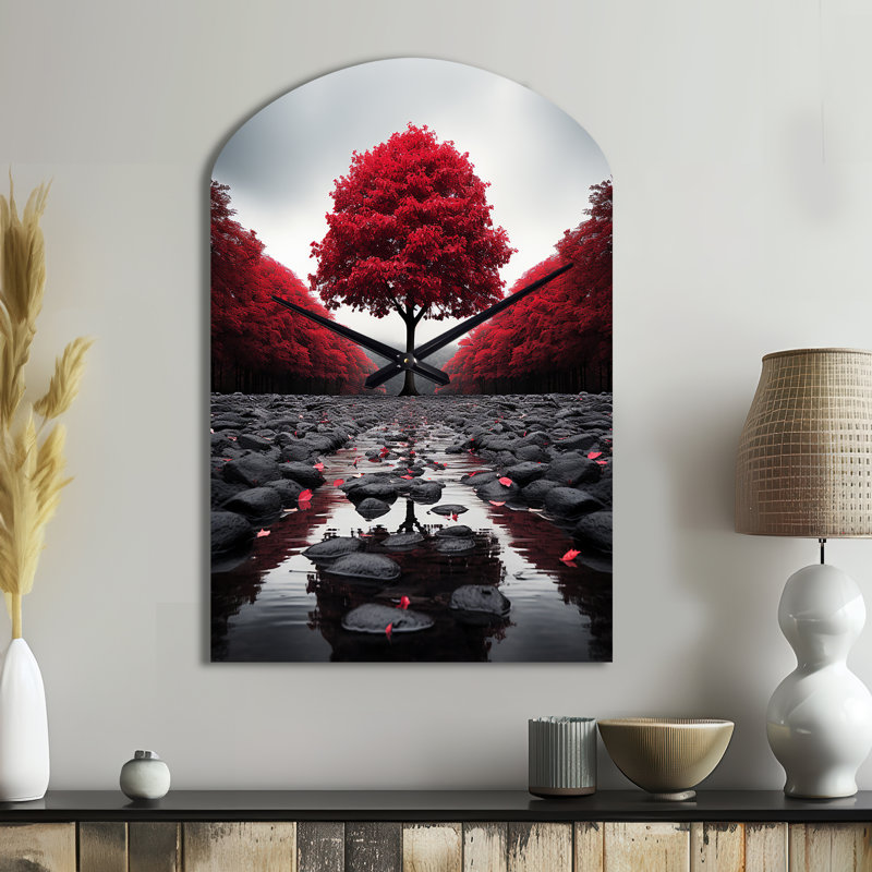 Red and Grey Forest Serenity - Forest, Moyenne