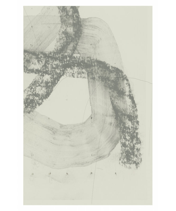 Abstract Gray Markings by Cartissi — Abstract Wall Art, 16 × 24, Framed Canvas, White