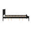 Lit plateforme en bois noir Mid-Century
