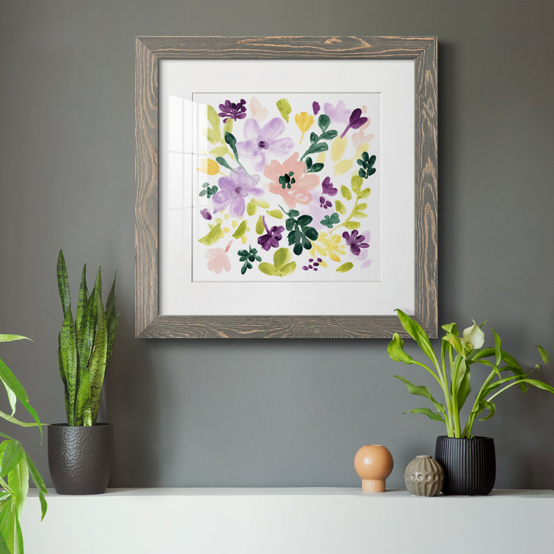 «Lavender Meadow II», reproduction encadrée de qualité supérieure - prête à être accrochée, H 35,5 po x l 35,5 po x P 1,5 po