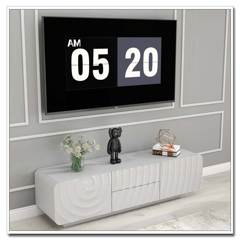 58''Tv Stand, White