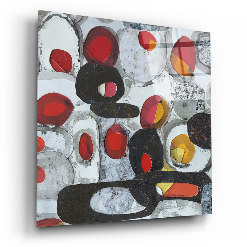  «Fruit Collage 2» par Coco Good, art mural en verre acrylique, 12 po x 12 po