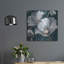 Art mural en métal luxueux «Transluncent Poppies Navy» par Albena Hristova-102866395