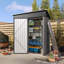 5x3 ft Metal Garden Shed, 150x88x185 cm Galvanised Steel Storage Shed with Sloping Roof, Lockable Door & Ventilation for Garden Tools-128728895
