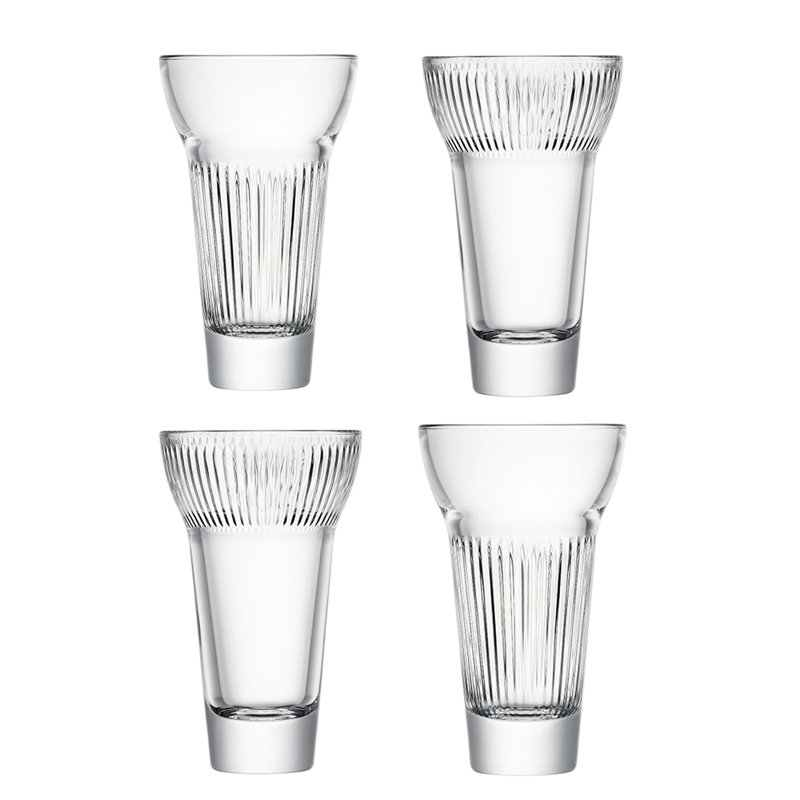 Calanques 7.74oz Clear Glass Hurricane Cocktail Set