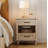 Scarlett 2-Drawer Solid and Manufactured Wood Nightstand with Solid Wood Legs -1282165783-1341810589
