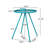 Rison Round Metal Outdoor Side Table , 20'' in. W 20'' in. D-976475036