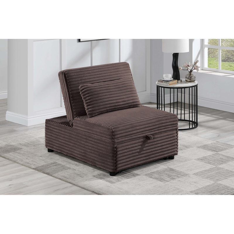 Canapé-lit contemporain en tissu Sherpa, Noir